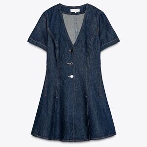 Zara Denim Mini Dress, Women's Size L